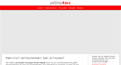 Desktop Screenshot of alinotec.de