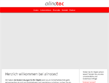 Tablet Screenshot of alinotec.de